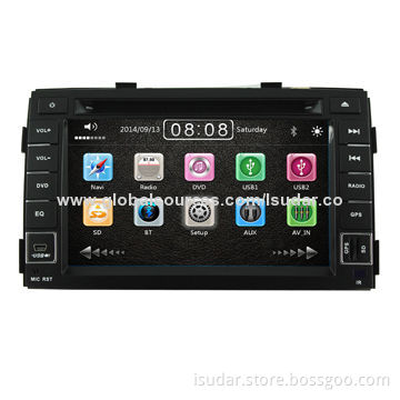 7" Car DVD Player for Kia Sorento 2010-2011, with 3G, 1080P Video Play, Supports iPhone 5/CPU800